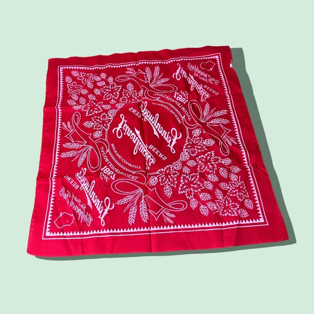 Leinenkugel Brewing Company Beers Red Bandana Scarf 22” x 21”